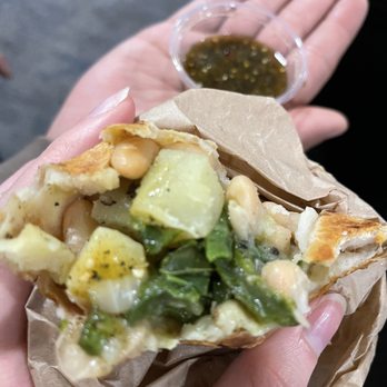 Cartel Roasting - Vegan burrito - poblano & potato - Coffee & Tea Near Me - Phoenix, Arizona