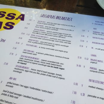 Sassafras Cafe Coffee Catering - Menu - Restaurants Near Me - Paddington, QLD