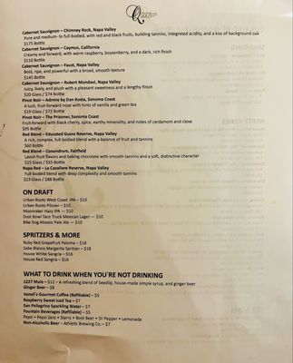 Menu photo 8 Q1227 Restaurant Roseville, CA Menu photo 8 Q1227 Restaurant Roseville, CA