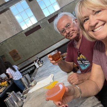 The Ice Plant - A Lady Killer and a Manhattan at the back bar - Cocktail Bars Near Me - St. Augustine, Florida