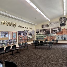 Inside the Skagway Ferry Terminal. Inside the Skagway Ferry Terminal.