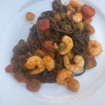 Pasta Divina - Squid ink with shrimp - Italian Near Me - Brussels, BRU