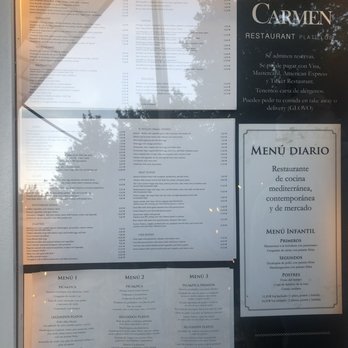Casa Carmen - Menu board - Tapas/Small Plates Near Me - Barcelona, B