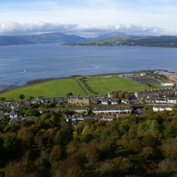 Battery Park - Battery Park from The Lyle Hill, Greenock