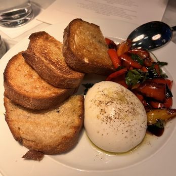 RH Rooftop Restaurant at RH Dallas - Burrata appetizer - American Near Me - Dallas, Texas RH Rooftop Restaurant at RH Dallas - Burrata appetizer - American Near Me - Dallas, Texas