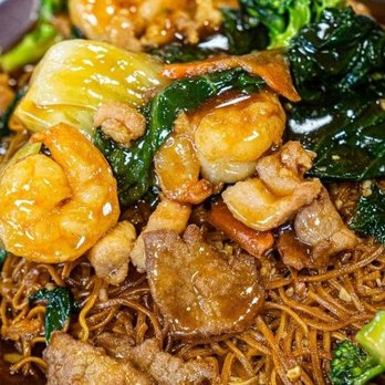 Good Neighbor Seafood Restaurant - The shrimp and noodle and vegetable delicious - Seafood Near Me - Newark, California Good Neighbor Seafood Restaurant - The shrimp and noodle and vegetable delicious - Seafood Near Me - Newark, California