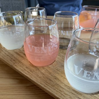 Venus Spirits Tasting Room - Cocktail flight - 3 venus spirits + 3 mini cocktails. Pairing on 10/3/21: Moscow mule, Grapefruit and Grace, and Margarita - Beer, Wine & Spirits Near Me - Santa Cruz, California Venus Spirits Tasting Room - Cocktail flight - 3 venus spirits + 3 mini cocktails. Pairing on 10/3/21: Moscow mule, Grapefruit and Grace, and Margarita - Beer, Wine & Spirits Near Me - Santa Cruz, California