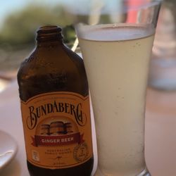 Harry's on the Esplanade - Refreshing Chilled Ginger Beer on a very warm Spring day