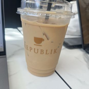 Republik Coffee - Iced pistachio latte - Coffee & Tea Near Me - Monrovia, California Republik Coffee - Iced pistachio latte - Coffee & Tea Near Me - Monrovia, California