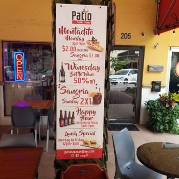 Patio Tapas and Beer - They do not honor what they offer - Tapas/Small Plates Near Me - Boca Raton, Florida