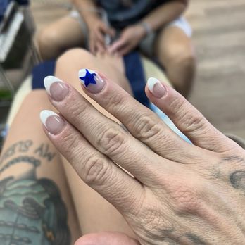 Solar Nails - French Almond Tip Full Set Acrylic w/ Gel - Nail Salons Near Me - Las Vegas, Nevada Solar Nails - French Almond Tip Full Set Acrylic w/ Gel - Nail Salons Near Me - Las Vegas, Nevada