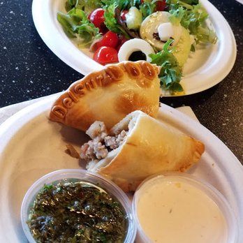 DelSur Empanadas - A Chorizo empanada and two very interesting sauces. - Food Trucks Near Me - Minnetonka, Minnesota DelSur Empanadas - A Chorizo empanada and two very interesting sauces. - Food Trucks Near Me - Minnetonka, Minnesota