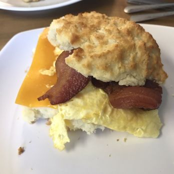 Biscuit Head - Classic with bacon - Cafes Near Me - Asheville, North Carolina