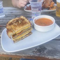 Grilled cheese and tomato soup