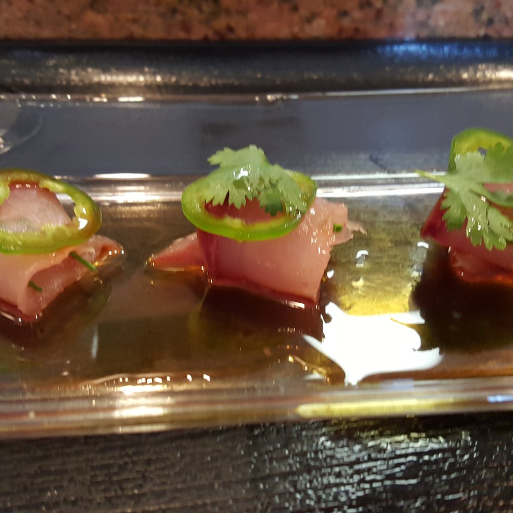 Takao - Baby yellow tail with jalapeño - Sushi Bars Near Me - Los Angeles, California Takao - Baby yellow tail with jalapeño - Sushi Bars Near Me - Los Angeles, California