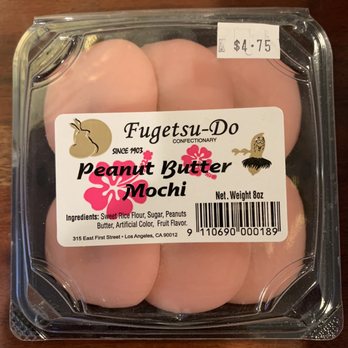 Fugetsu-Do - peanut butter mochi - with chunky peanut butter - Candy Stores Near Me - Los Angeles, California Fugetsu-Do - peanut butter mochi - with chunky peanut butter - Candy Stores Near Me - Los Angeles, California