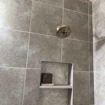 Fit Build Construction - Lovely tile work with a large niche! - General Contractors Near Me Fit Build Construction - Lovely tile work with a large niche! - General Contractors Near Me
