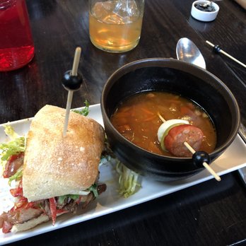 Ultreia - Soup and sandwich combo - lamb sandwich with chorizo soup. - Tapas Bars Near Me - Denver, Colorado