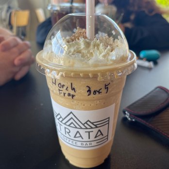 Strata Coffee Bar - Horchata Frappe - delicious! - Coffee & Tea Near Me - Amarillo, Texas