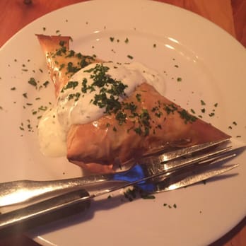 Mediterranean Exploration - Phyllo chard hand pie - Mediterranean Near Me - Portland, Oregon Mediterranean Exploration - Phyllo chard hand pie - Mediterranean Near Me - Portland, Oregon