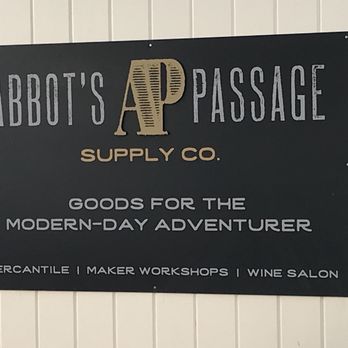 Abbot's Passage Winery and Mercantile - Signage - Wineries Near Me - Glen Ellen, California