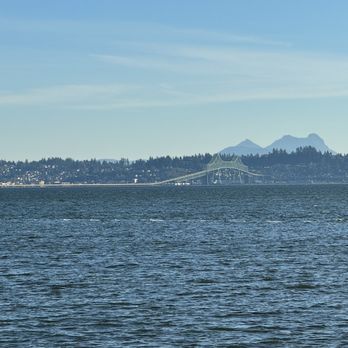 Astoria-Megler Bridge - She sees her reflection in Saddle Mt. - Landmarks & Historical Buildings Near Me - Astoria, Oregon