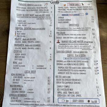 Goofy Cafe & Dine - Menu1 - Cafes Near Me - Honolulu, Hawaii Goofy Cafe & Dine - Menu1 - Cafes Near Me - Honolulu, Hawaii