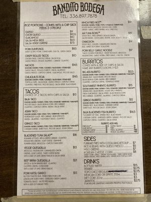 Menu photo 6 Bandito Bodega Greensboro, NC Menu photo 6 Bandito Bodega Greensboro, NC