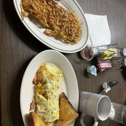 Jim's Cafe - Western omelette and hash browns