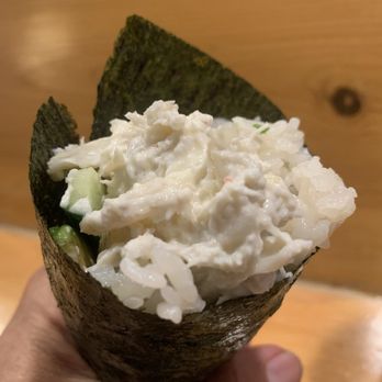 Koba Sushi - Blue Crab Hand Roll     A must try! So refreshing! - Sushi Bars Near Me - Ventura, California