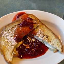 Cherry stuffed French toast