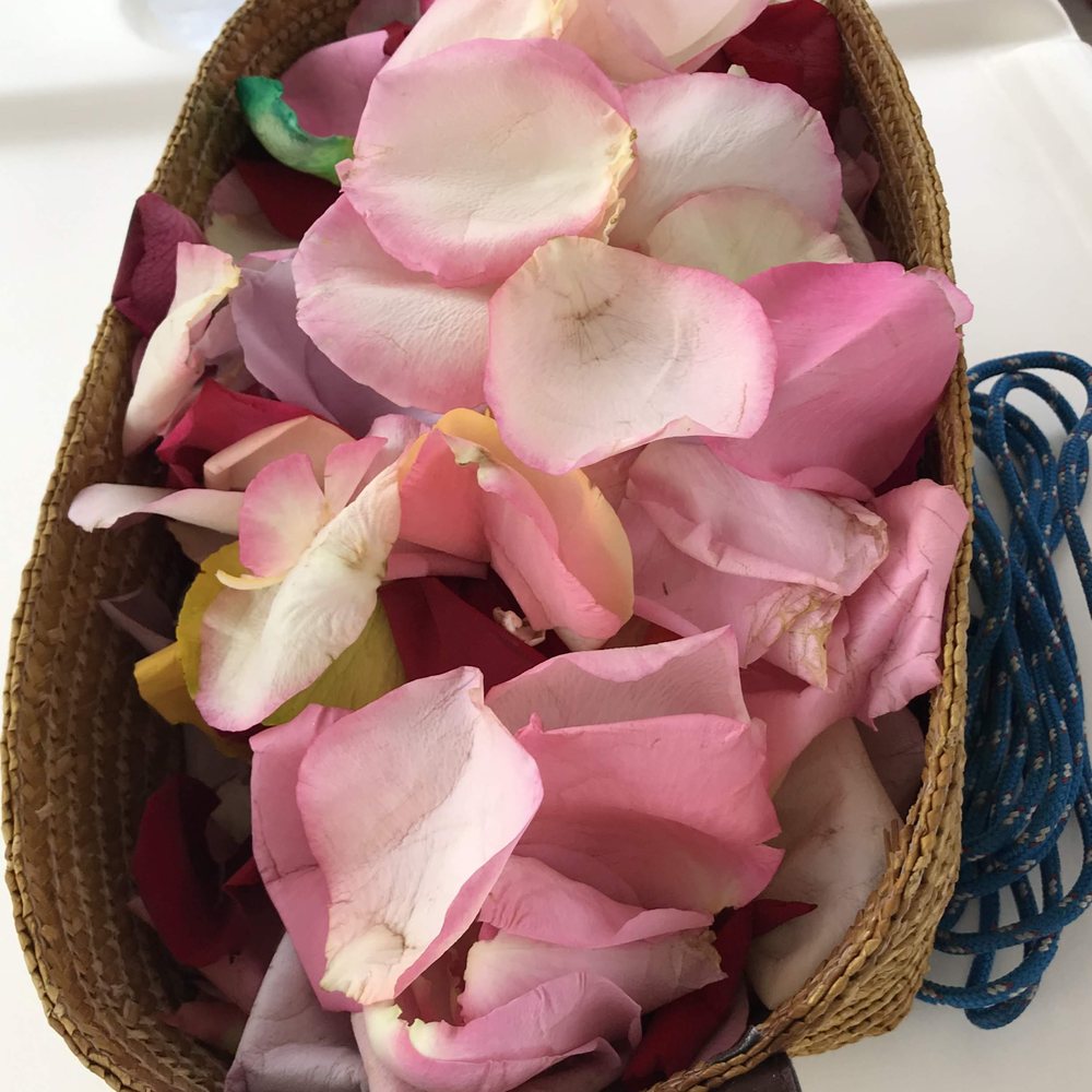 Burials At Sea By Captain Johnnie Lee - Rose petals with ashes in the basket. - Funeral Services & Cemeteries Near Me - Long Beach, California Burials At Sea By Captain Johnnie Lee - Rose petals with ashes in the basket. - Funeral Services & Cemeteries Near Me - Long Beach, California