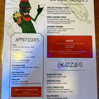Pickles Bar and Grill - Menu - Pubs Near Me - Hazelhurst, Wisconsin Pickles Bar and Grill - Menu - Pubs Near Me - Hazelhurst, Wisconsin