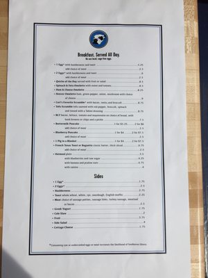Menu photo 8 Ogden's North Street Diner Madison, WI