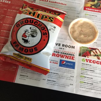 Groucho's Deli - Extra crispy chips made in Columbia, SC.  With side of Formula 45. Mixture of thousand island and Russian. - Delis Near Me - Augusta, Georgia