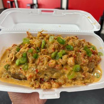 Orleans Brothers - Seafood stuffed potato - American Near Me - New Orleans, Louisiana