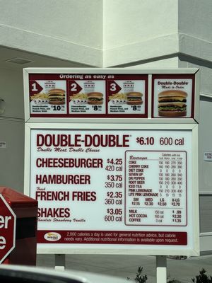 Menu photo 1 In-N-Out Burger El Cajon, CA