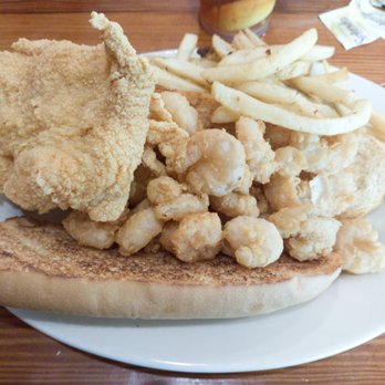 Middendorf's - Manchac - Fish and shrimp poor boy Fish and shrimp plate - Seafood Near Me - Akers, Louisiana Middendorf's - Manchac - Fish and shrimp poor boy Fish and shrimp plate - Seafood Near Me - Akers, Louisiana