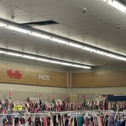 Rhea Lana's - Racks and racks of clothing (happened to snap a photo with no one in it!)