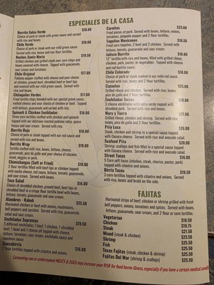 Menu photo 2 Casa Tequila Seabrook, NH