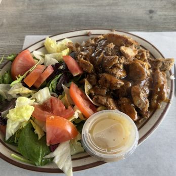 Classic Burger - Teriyaki Chicken plate $9.99 Surprise Special. Great deal for a nice salad and tasty Teriyaki Chicken over rice. - Burgers Near Me - Redondo Beach, California Classic Burger - Teriyaki Chicken plate $9.99 Surprise Special. Great deal for a nice salad and tasty Teriyaki Chicken over rice. - Burgers Near Me - Redondo Beach, California