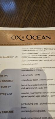 Menu photo 2 Ox & Ocean Oxnard, CA Menu photo 2 Ox & Ocean Oxnard, CA