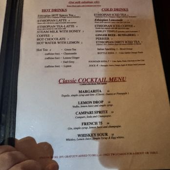 Enssaro Ethiopian Restaurant - Menu - Ethiopian Near Me - Oakland, California