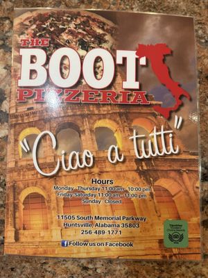 The Boot Pizzeria by null