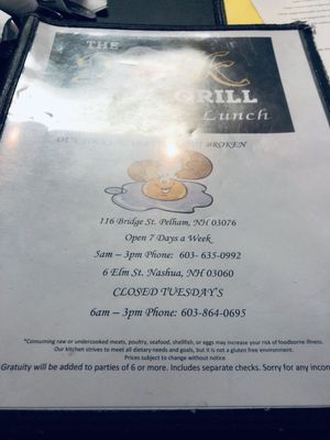Menu photo 2 The Yolk Grill Pelham, NH Menu photo 2 The Yolk Grill Pelham, NH