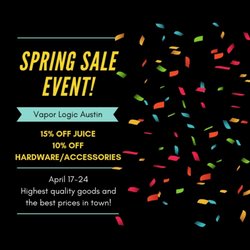 Vapor Logic Boutique - Come check out our spring sale event! :)