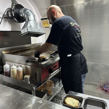 Smashers - Gary on the grill - Food Trucks Near Me - North Hollywood, California Smashers - Gary on the grill - Food Trucks Near Me - North Hollywood, California