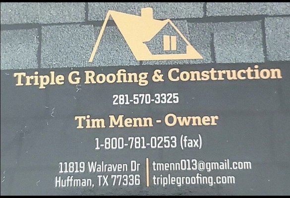 Triple G Roofing & Construction Logo