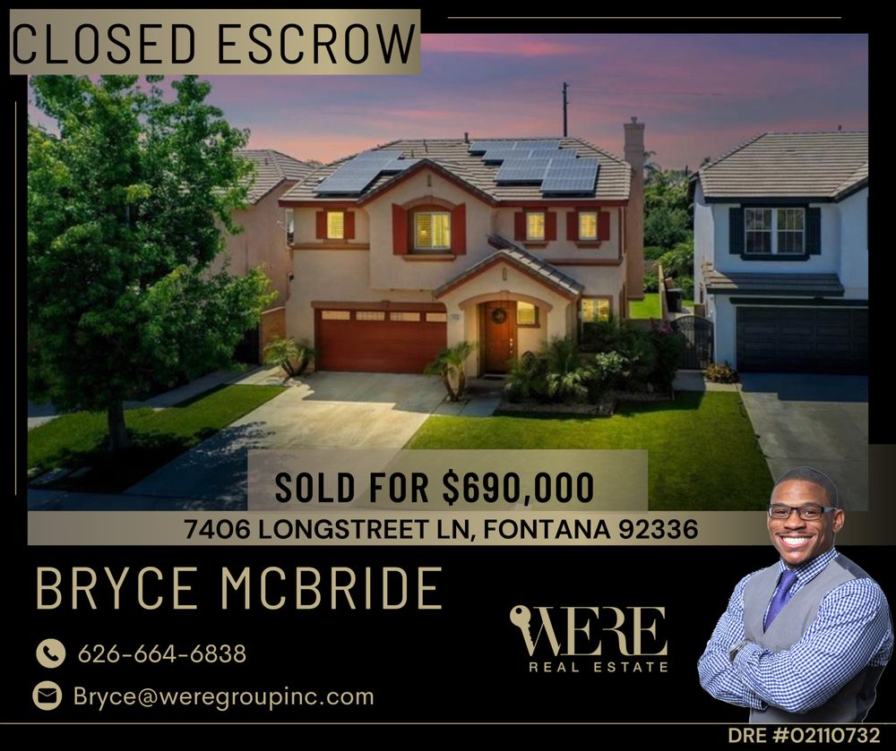 BRYCE MCBRIDE MCBRIDE REALTY Rancho Cucamonga, California Real
