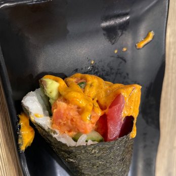 Sushi Hana - Spicy Salmon Hand Roll - Japanese Near Me - Bothell, Washington Sushi Hana - Spicy Salmon Hand Roll - Japanese Near Me - Bothell, Washington
